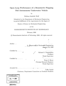 Open  Loop  Performance  of  a ... Foil  Autonomous  Underwater  Vehicle