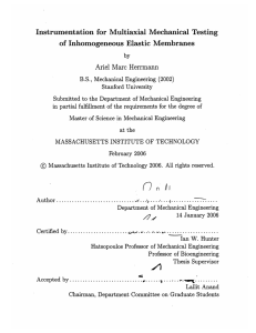 Instrumentation for  Multiaxial  Mechanical  Testing