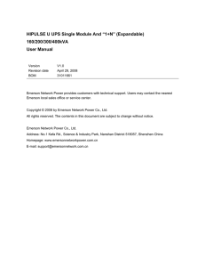 HIPULSE U UPS Single Module And “1+N” (Expandable) 160/200/300/400kVA User Manual