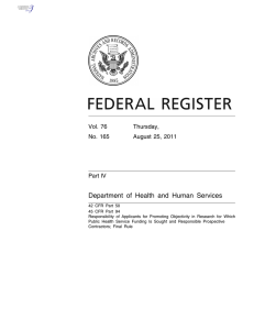 Department of Health and Human Services Vol. 76 Thursday, No. 165