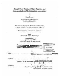 Robust Crew Pairing: Delays Analysis and Implementation of Optimization Approaches