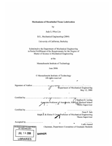 by Judy Li-Wen  Lin B.S.,  Mechanical  Engineering  (2004)