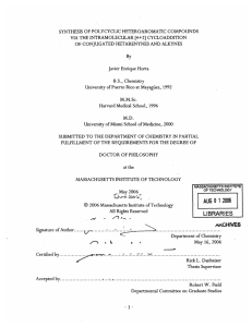 SYNTHESIS OF  POLYCYCLIC  HETEROAROMATIC  COMPOUNDS