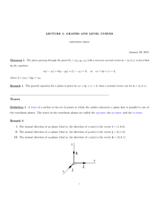 LECTURE 3: GRAPHS AND LEVEL CURVES January 09, 2015 = (x