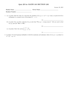 Quiz 2B for MATH 105 SECTION 205