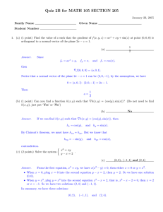 Quiz 2B for MATH 105 SECTION 205