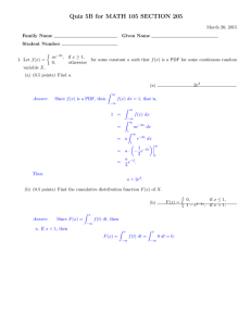 Quiz 5B for MATH 105 SECTION 205