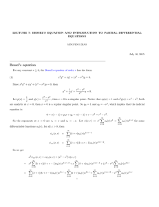 Bessel’s equation