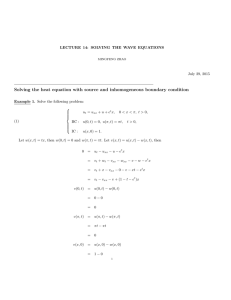 Solving the heat equation with source and inhomogeneous boundary condition