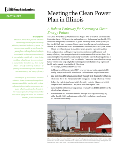 Meeting the Clean Power Plan in Illinois Energy Future