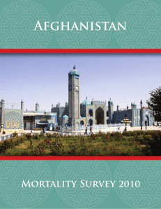 Afghanistan Mortality Survey 2010 Afghanist an