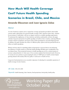 How Much Will Health Coverage Cost? Future Health Spending