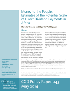 Money to the People: Estimates of the Potential Scale Africa