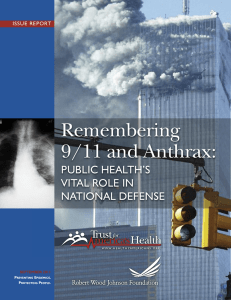 Remembering 9/11 and Anthrax: PUBLIC HEALTH’S VITAL ROLE IN