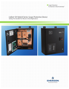 Liebert SH Hybrid Series Surge Protective Device Surge Protection Business-Critical Continuity