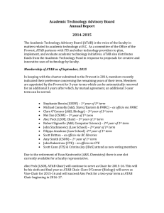 Academic Technology Advisory Board Annual Report  2014-2015