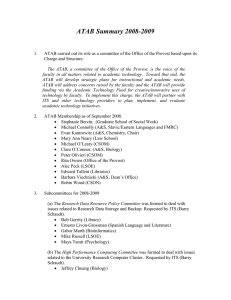 ATAB Summary 2008-2009