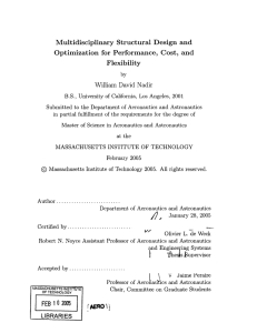 Multidisciplinary  Structural Design  and Flexibility William  David  Nadir