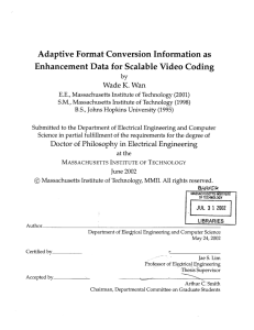 Adaptive  Format Conversion  Information as Wade K. Wan