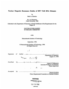 Nuclear  Magnetic  Resonance  Studies  of ...