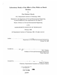 Laboratory Study  of the  Effect  of ... Erosion Paul