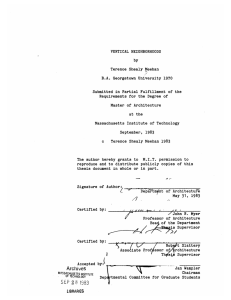VERTICAL  NEIGHBORHOODS Terence  Shealy Meehan 1970
