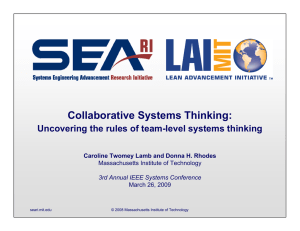 Collaborative Systems Thinking: Uncovering the rules of team-level systems thinking