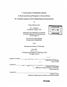 I.  Total Synthesis  of Galbulimima  Alkaloids