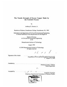 The  Tensile  Strength  of  Porous ... the  GASAR  Process