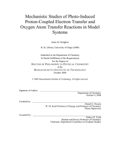 Mechanistic Studies of Photo-Induced Proton-Coupled Electron Transfer and