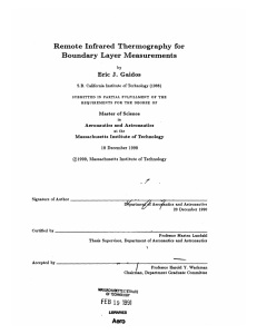 Remote  Infrared Thermography for Boundary  Layer  Measurements