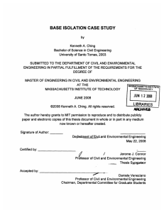 BASE  ISOLATION  CASE  STUDY