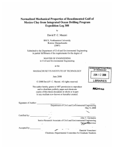 Normalized  Mechanical  Properties of Resedimented  Gulf of