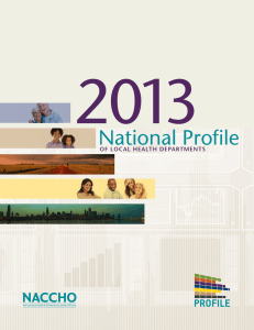 2013 National Profile of LocaL HeaLtH Departments
