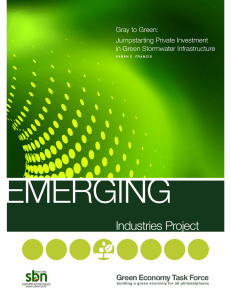 EMERGING Industries Project Green Economy Task Force Gray to Green: