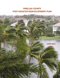PINELLAS COUNTY POST-DISASTER REDEVELOPMENT PLAN  JUNE 2012