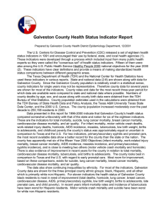 Galveston County Health Status Indicator Report