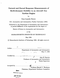 Natural and  Forced  Response  Measurements  of