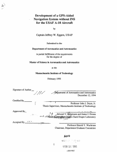Development  of a GPS-Aided Navigation System  without INS