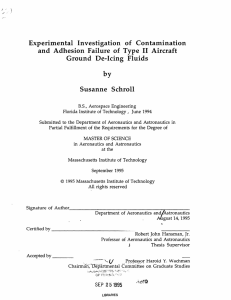 Experimental  Investigation  of  Contamination