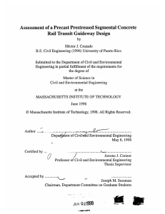 Assessment  of a Precast Prestressed Segmental  Concrete