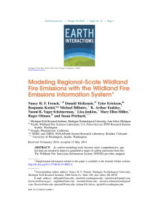 Modeling Regional-Scale Wildland Fire Emissions with the Wildland Fire Emissions Information System*