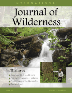 Sampling wildlife in wilderness Constraints to wilderness visitation