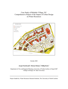 Case Study of Birkdale Village, NC: on Water Resources