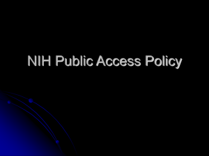 NIH Public Access Policy