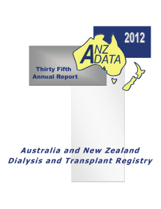 Australia and New Zealand Dialysis and Transplant Registry Thirty Fifth