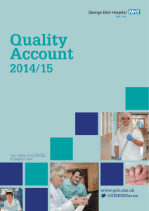 Quality Account 2014/15 www.geh.nhs.uk