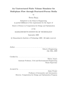 An Unstructured Finite Volume Simulator for Multiphase Flow through Fractured-Porous Media