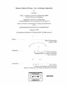 Robust  Option Pricing An  c-arbitrage  Approach - Si  Chen