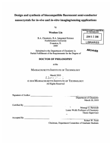 Design  and synthesis  of biocompatible  fluorescent ... in-vivo  and in-vitro Wenhao  Liu ARCHIVES